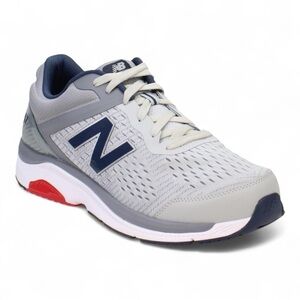 New Balance Men's 847 V4 Extra Wide Walking Shoe in Silver Mink/Gunmetal